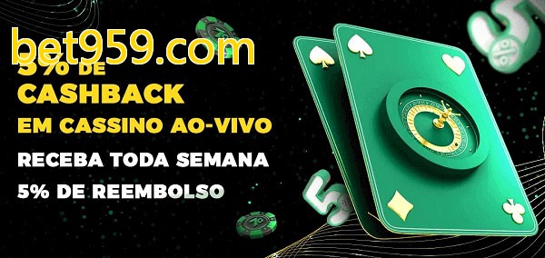 Promoções do cassino ao Vivo bet959.com